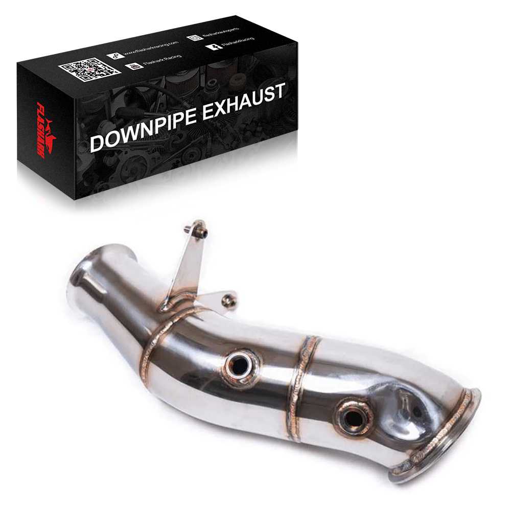 N55 Catless Turbo Downpipe Exhaust for 2012-2019 BMW M135i M235i 435i M2 F32/F33/F36/F20/F21/F22/F23/F87 Flashark