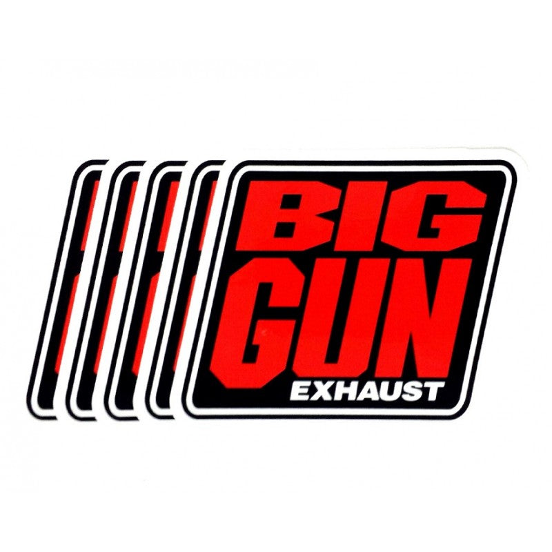 Gear - Big Gun Exhaust Logo Decal - 5 Pack (4.25" x 4.25")