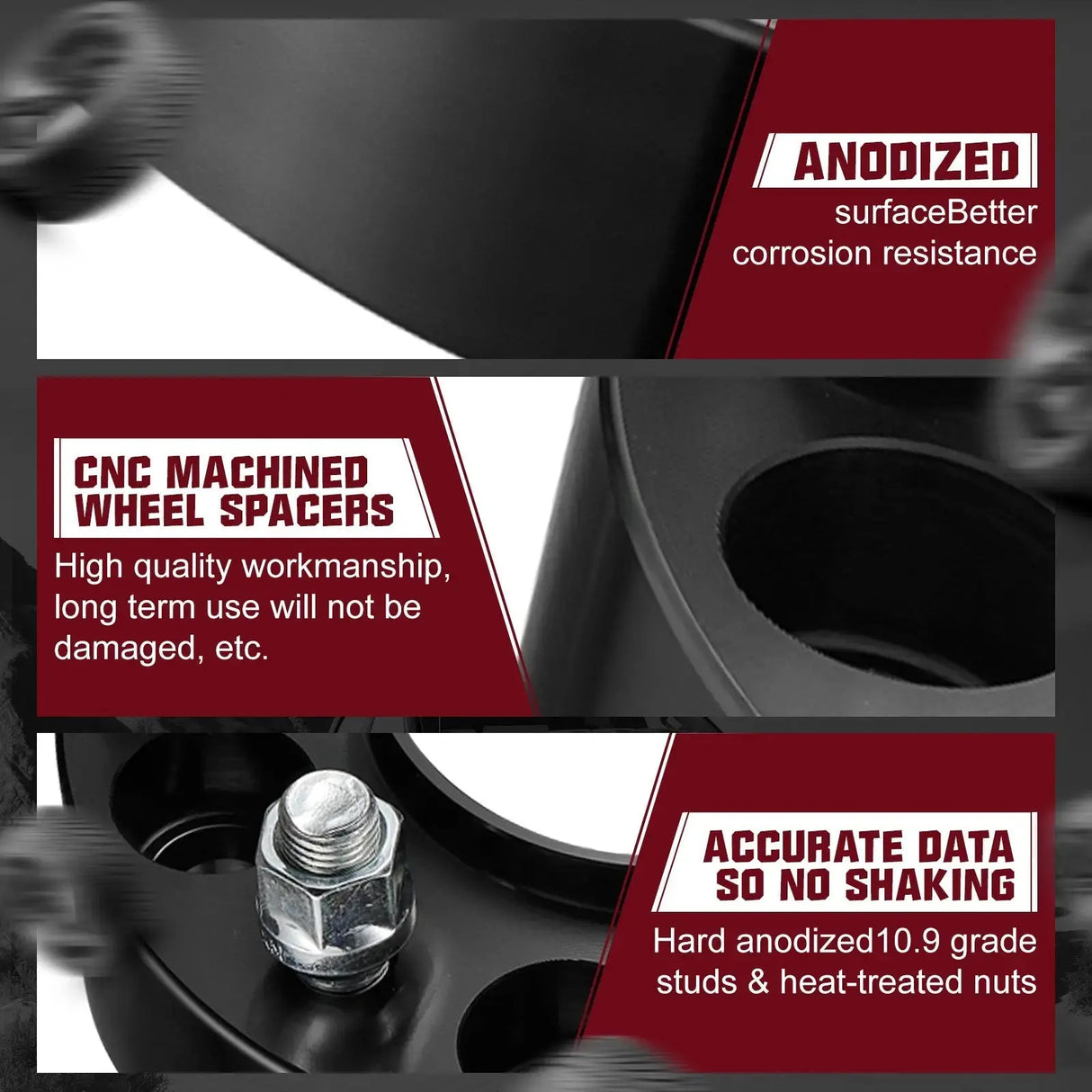 For 2015-2022 Ford F150 / Lincoln Navigator 1.25/1.5/2 Inches 6x135mm Wheel Spacers 4PCS