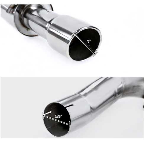 Catback Exhaust System For 2015-2023 Ford Mustang 2.3L EcoBoost W/ N1 Muffler Tip Flashark