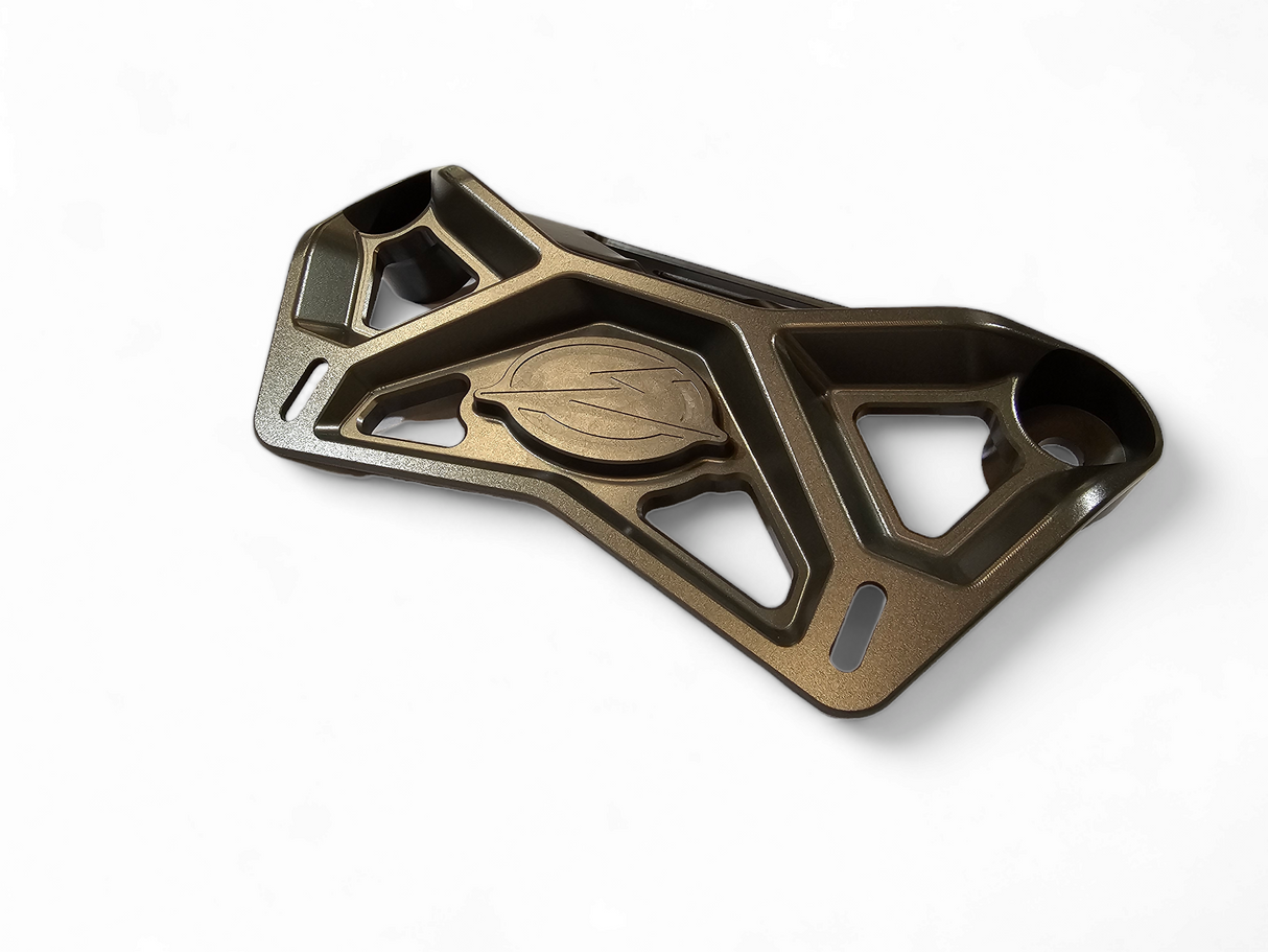 EOD 2017 to Current Can Am X3 Maverick Upper Shock Mount Brace with adjustable light mount bracket with Gun Metal finish www.elektricoffroad.com