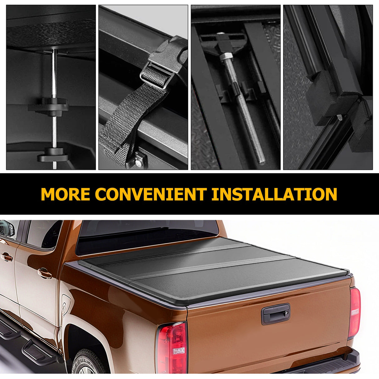Trucktok 2020-2025 Chevy Silverado Sierra 6.9FT 3-Fold Hard Bed Tonneau Cover TruckTok