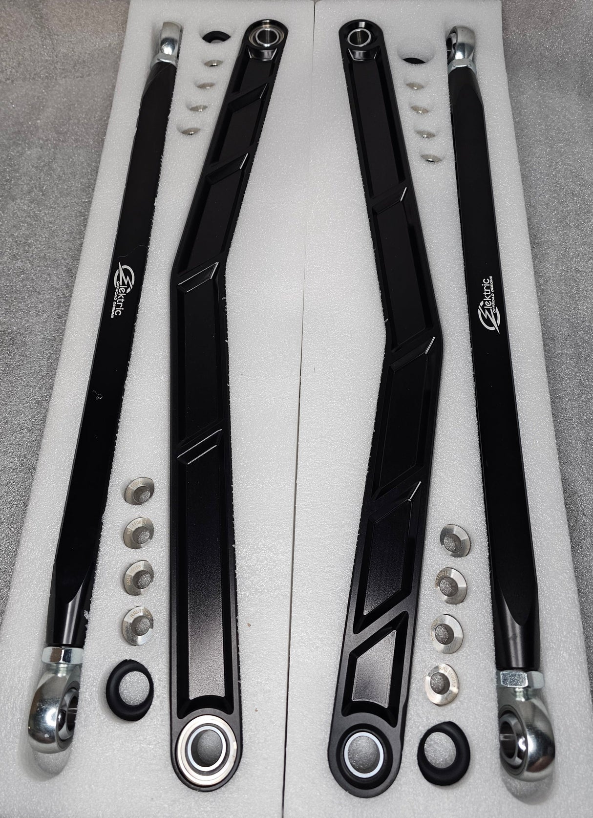 2020 to Current Polaris RZR Pro XP Radius Rods in Black Finish www.elektricoffroad.com