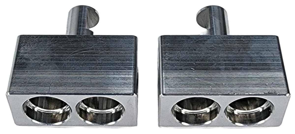 Sky High Car Audio Dual 1/0 AWG to Single 1/0 Amp Input Reducers (Pair)