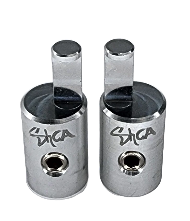 Sky High Car Audio 1/0 to 4 Gauge Amp Input Reducers (Pair)