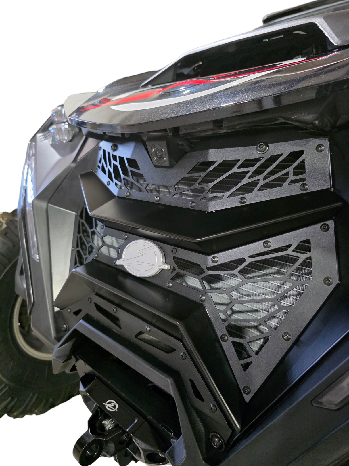 2024+ Can Am Maverick R Volt 3-piece Grille www.elektricoffroad.com