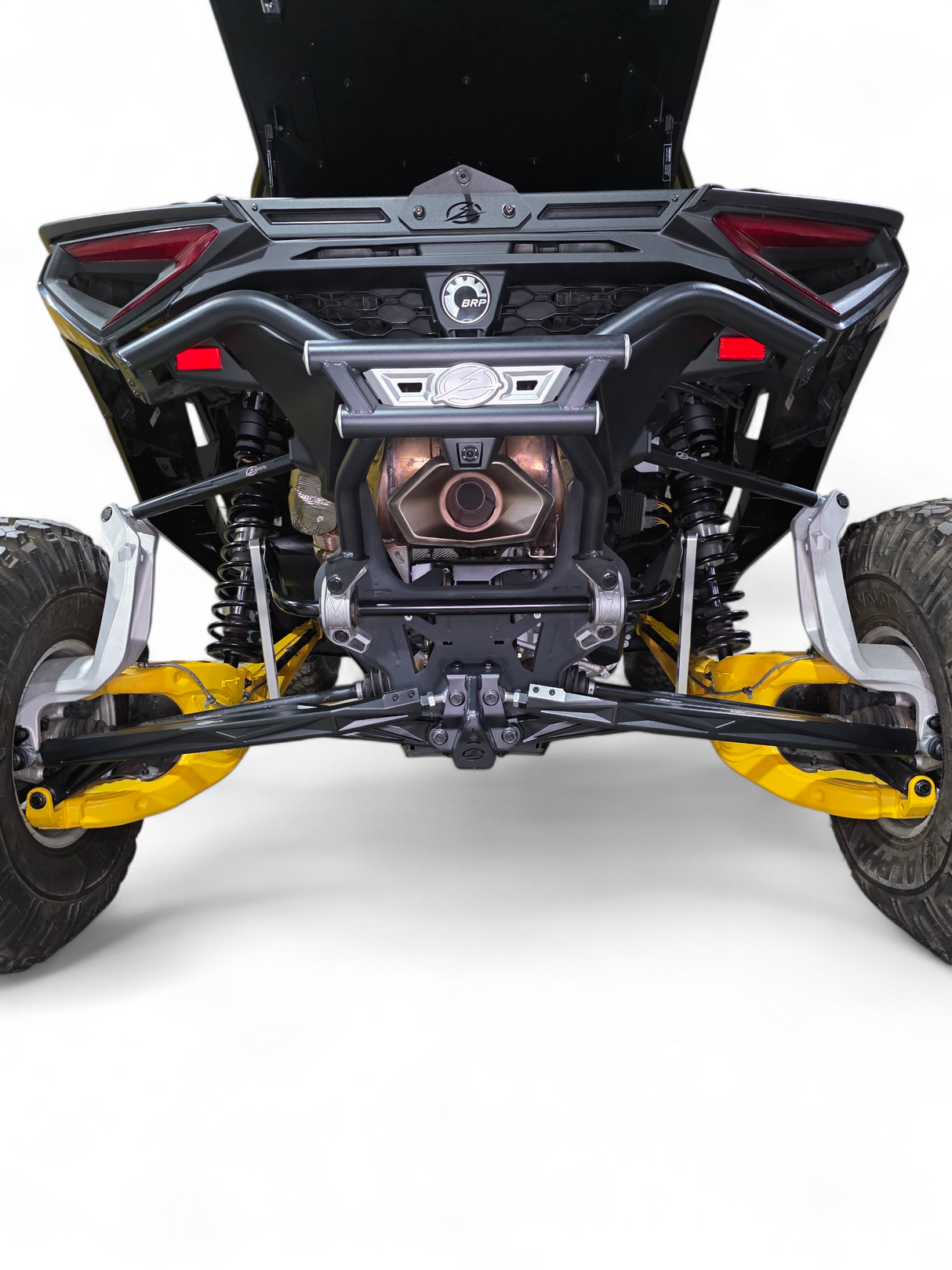 2024+ Can Am Maverick R High Clearance Adjustable Radius Rods (Anodized Black) www.elektricoffroad.com