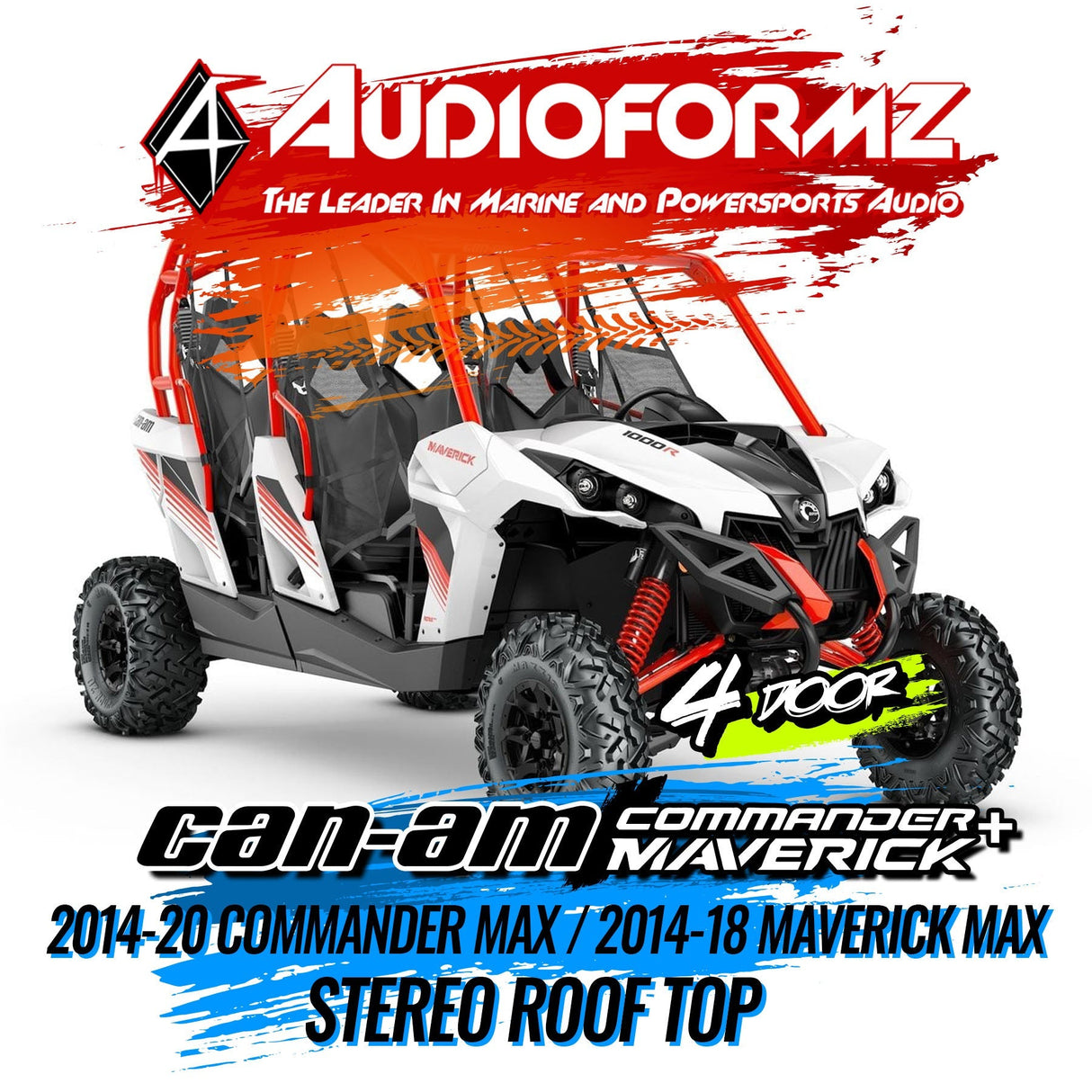 2014-20 Can-Am Commander MAX / 2014-18 Maverick MAX Stereo Tops (4-Seat) Can-Am