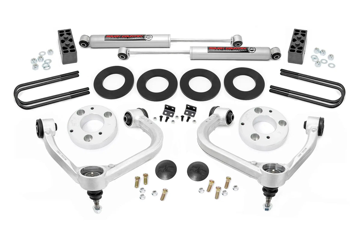 Rough Country 3 Inch Lift Kit Forged UCA Ford F-150 4WD 2021-2026 41430