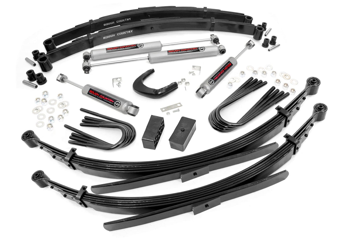 6 Inch Lift Kit 56 Inch RR Springs Chevy/GMC 3/4-Ton Suburban (77-91)/C25/K25 Truck (77-87) Rough Country