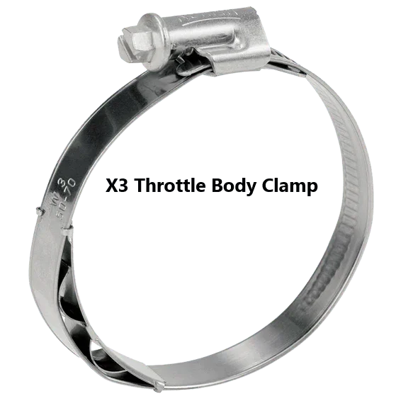 RPM Can-Am Maverick X3 Turbo R & RR Stainless Charge Tube Clamp Set