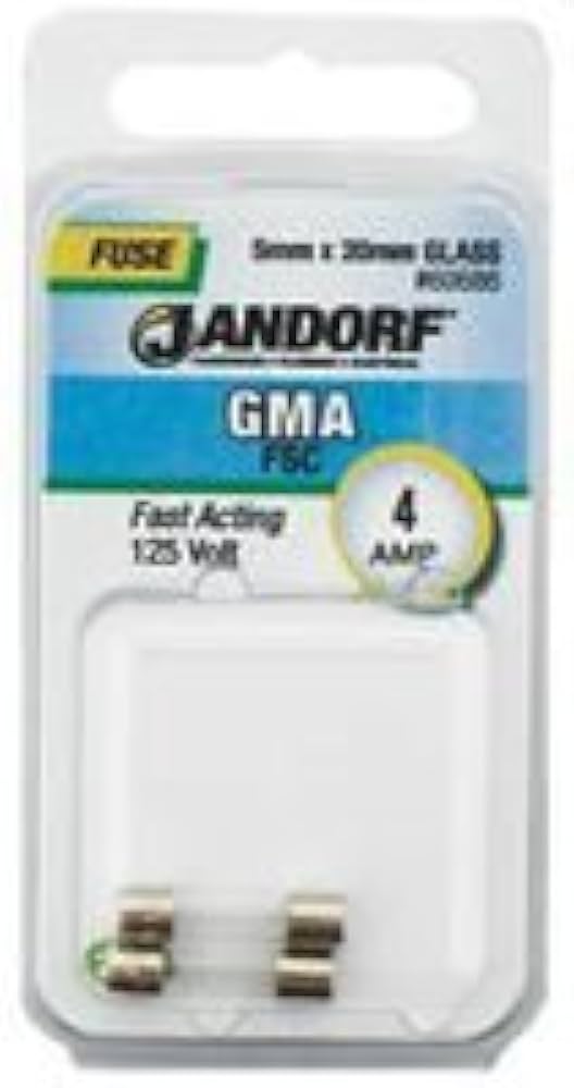 Jandorf Fast Acting 125 Volt 4 Amp Fuse #60686 Jandorf