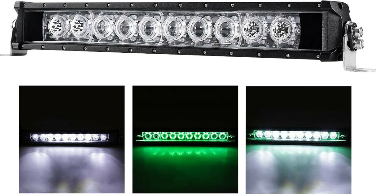 21" Auxbeam Single Row Combo LED Golf Cart Light Bar kit