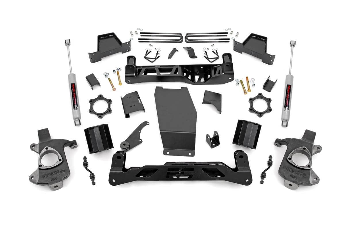 6 Inch Lift Kit Alum/Stamp Steel Silverado/Sierra 1500 (14-18 & Classic) Rough Country