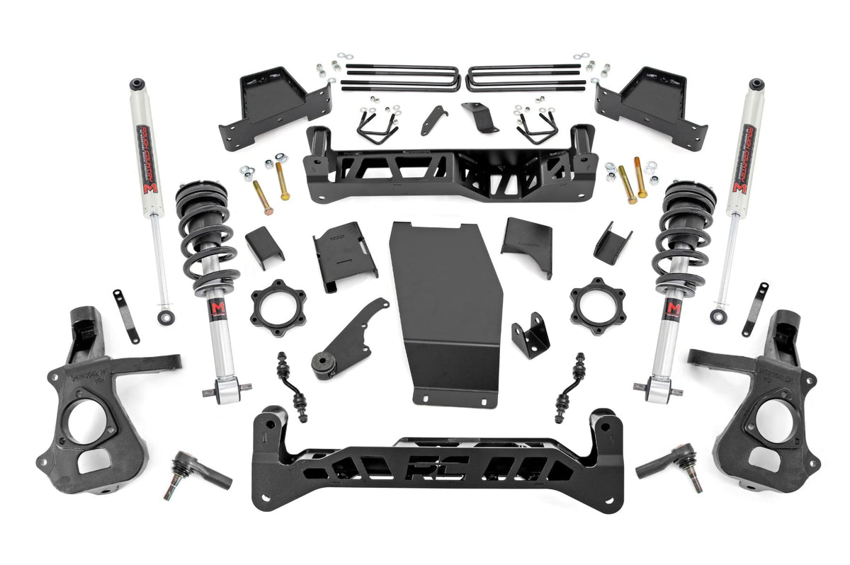 7 Inch Lift Kit Cast Steel M1 Struts/M1 Silverado/Sierra 1500 4WD (14-18 & Classic) Rough Country