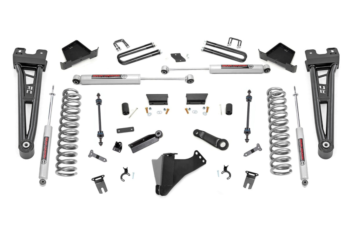 Rough Country 4.5 Inch Lift Kit Tubular Radius Arms Ford Super Duty
