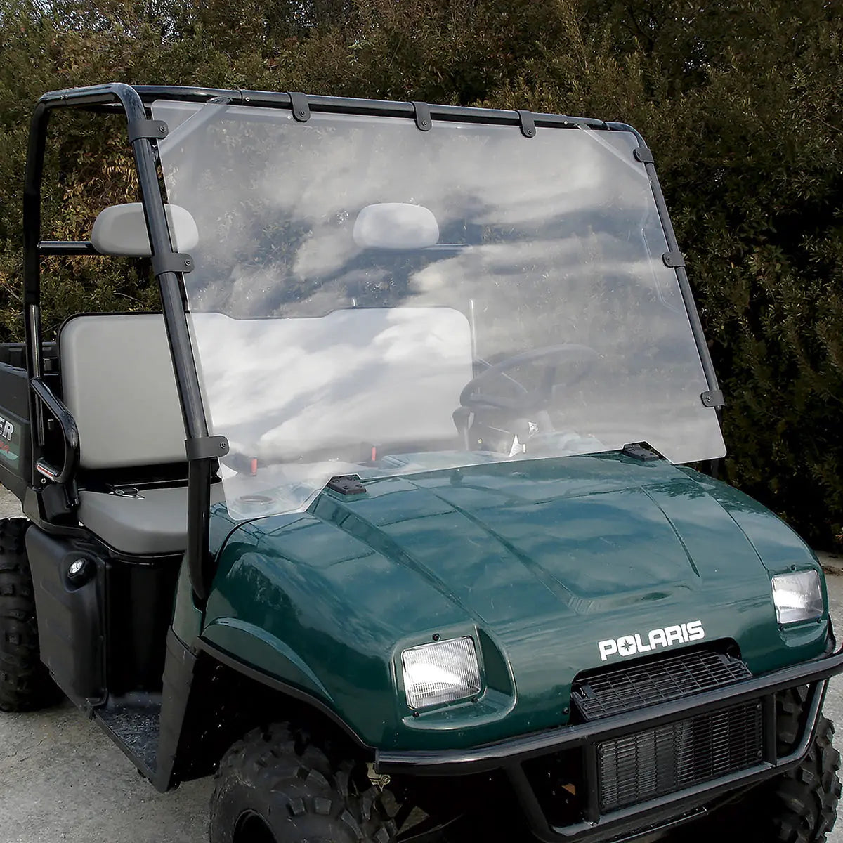 Seizmik 50-23018KIT full UV resistant polycarbonate windshield for Polaris 2002-08 Round Tube Ranger - main view