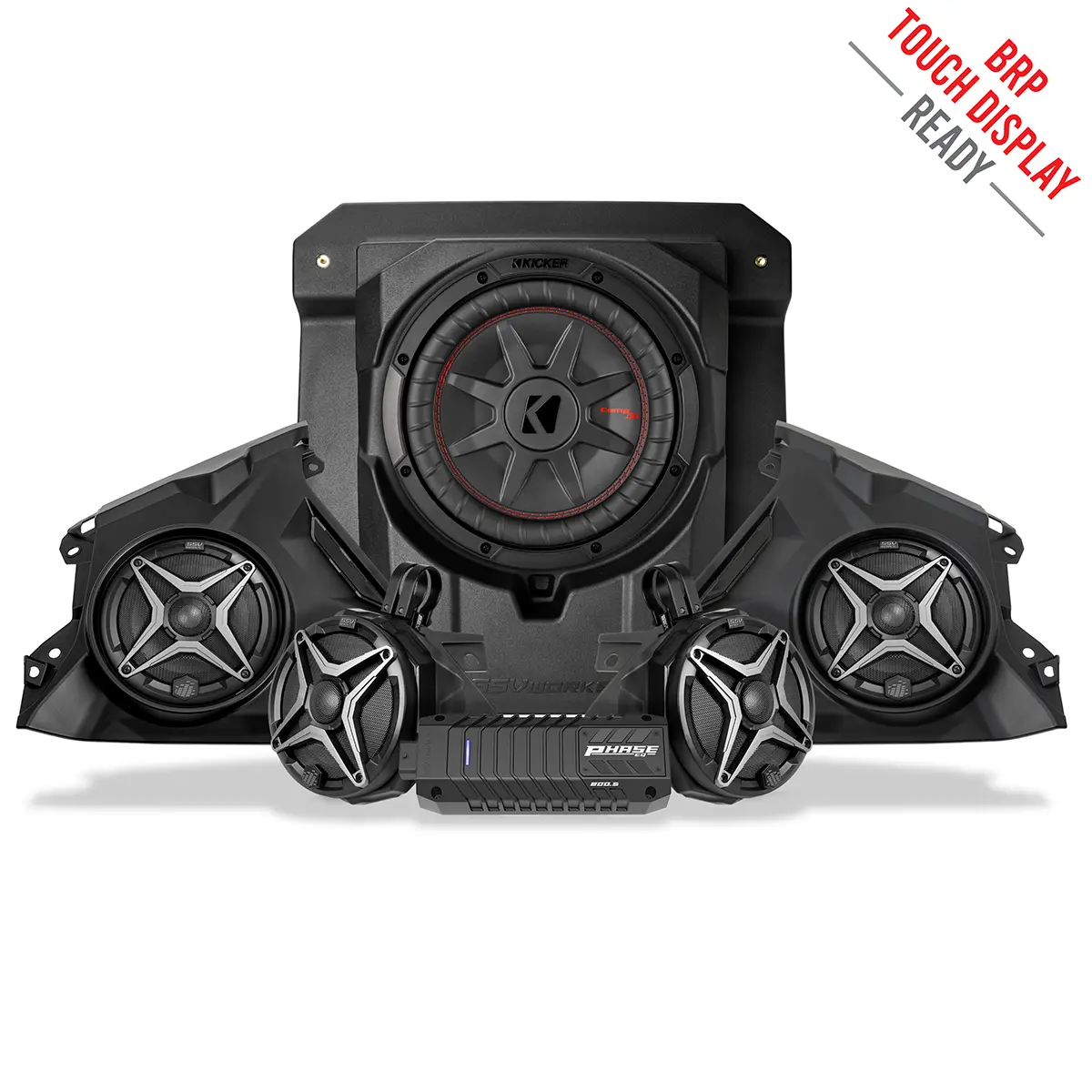 2024-2026 Can-Am® Maverick R, Phase-4 A-Spec 800watt 5-Speaker System SSV Works