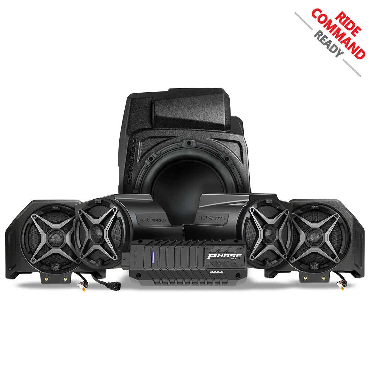 2020-2024 Polaris® RZR PRO Series Phase-4 A-Spec 5-Speaker 800watt System for Ride Command SSV Works