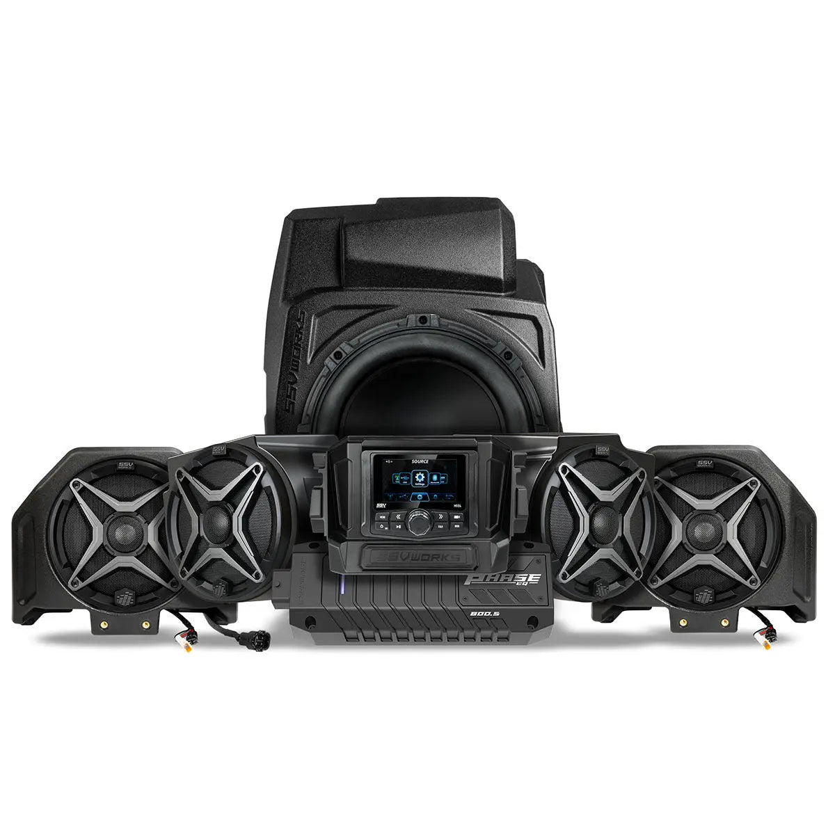 2020-2024 Polaris® RZR PRO Series Phase-4 A-Spec 5-Speaker 800watt System w/JVC SSV Works