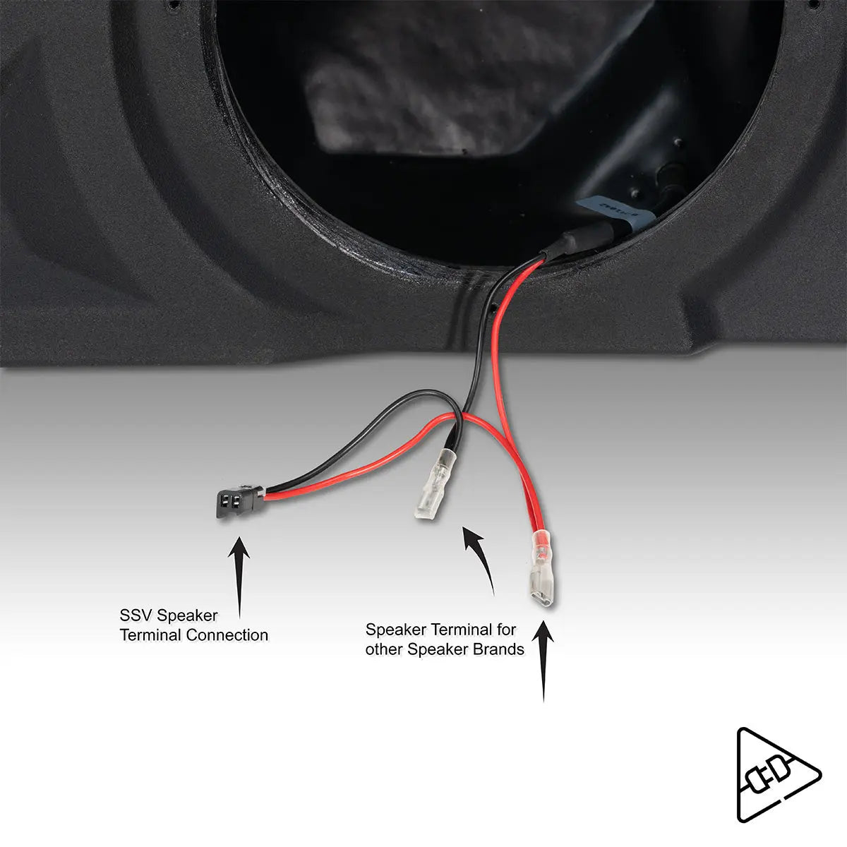 2015-2025 Polaris® Slingshot Front Speaker Pods for 8" or 6.5" Speakers SSV Works