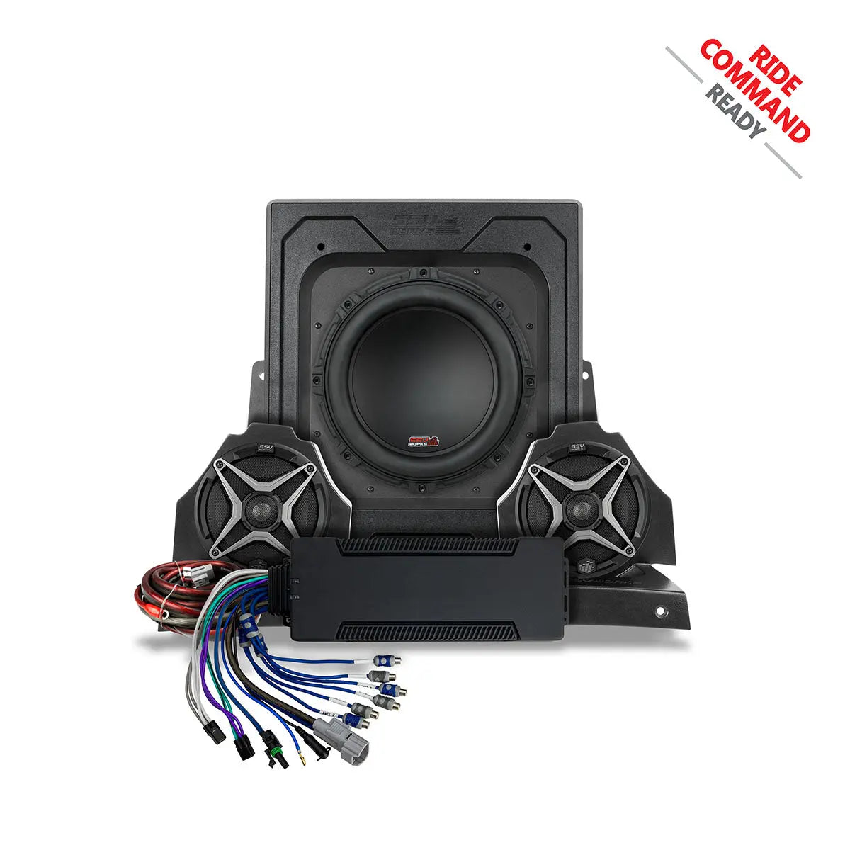 2018-2025 Polaris® Slingshot Phase-3 A-Spec 1400watt 3-Speaker Audio-System for Ride Command SSV Works