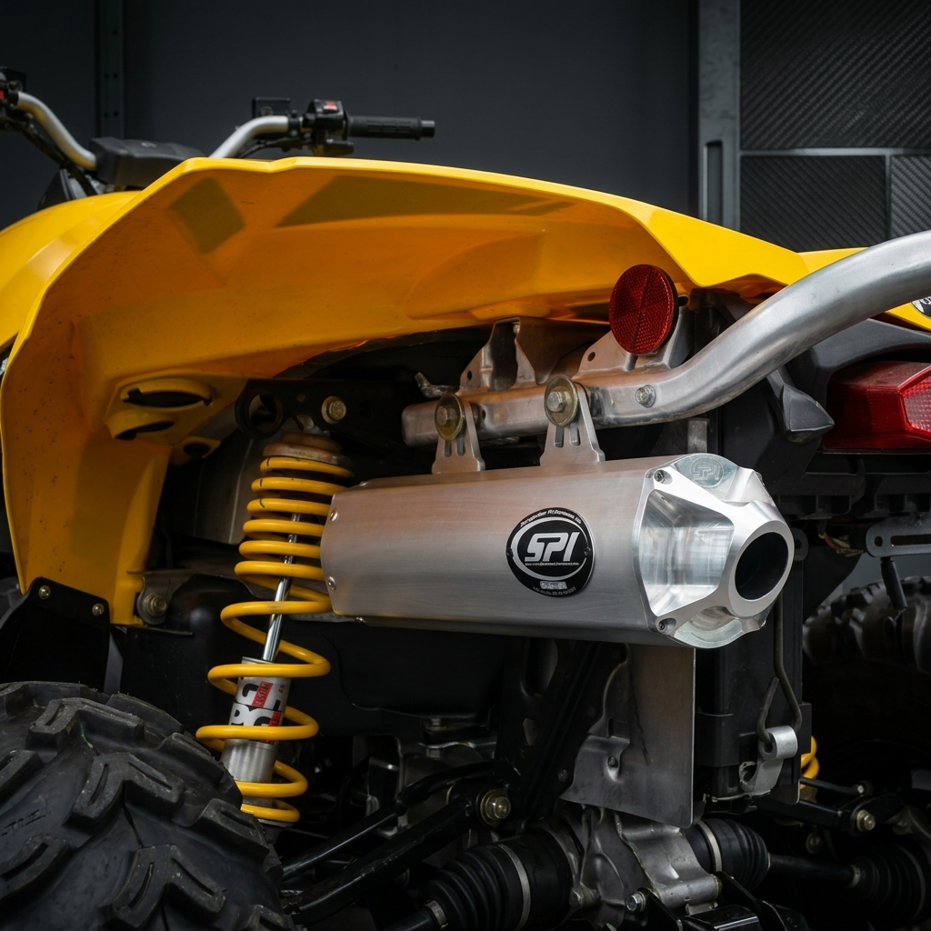 Straightline Slip-On Exhaust for 2008-12 Can-Am Outlander 500/650/800