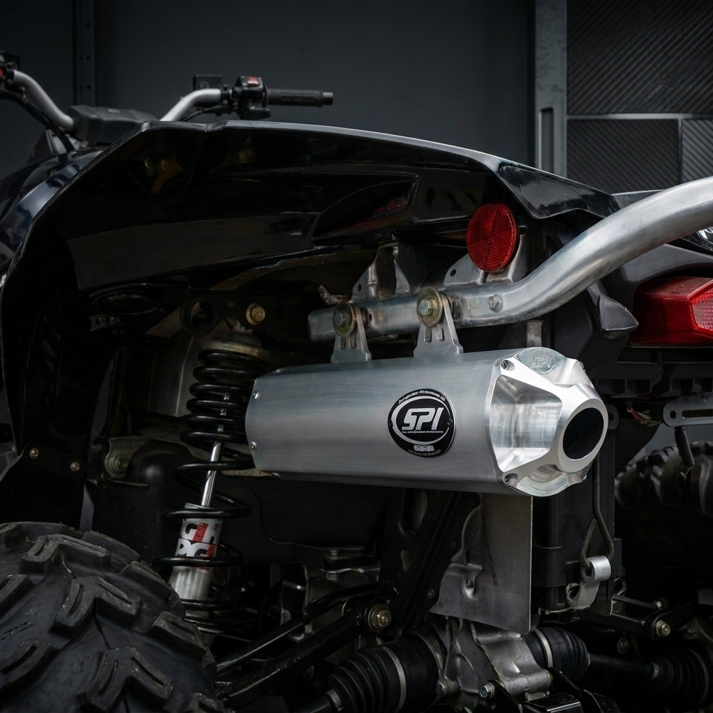 Straightline Slip-On Exhaust for 2008-12 Can-Am Outlander