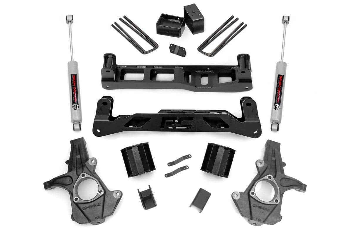 5 Inch Lift Kit Cast Steel Silverado/Sierra 1500 2WD (14-17) Rough Country