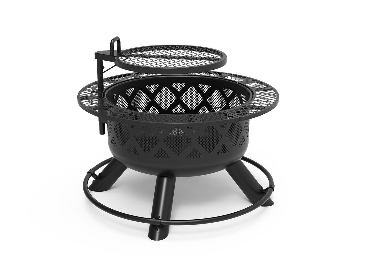 24” Fire Pit with Regular Grill