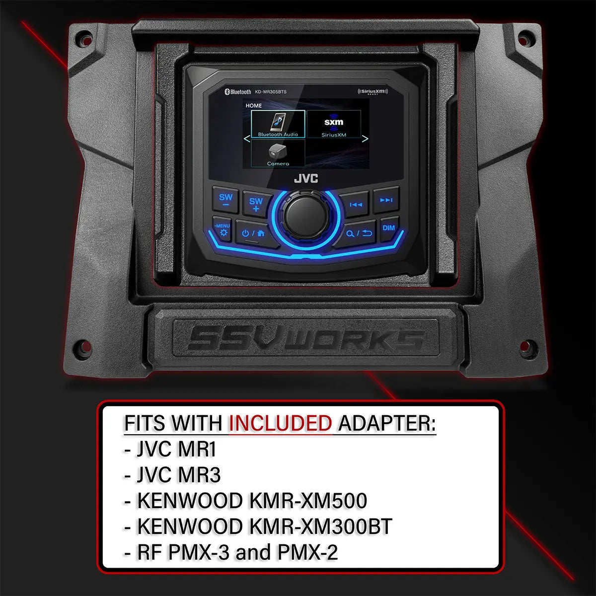 2020-2026 Kawasaki Teryx KRX1000 Multi-Media Receiver Dash Kit ssvworks