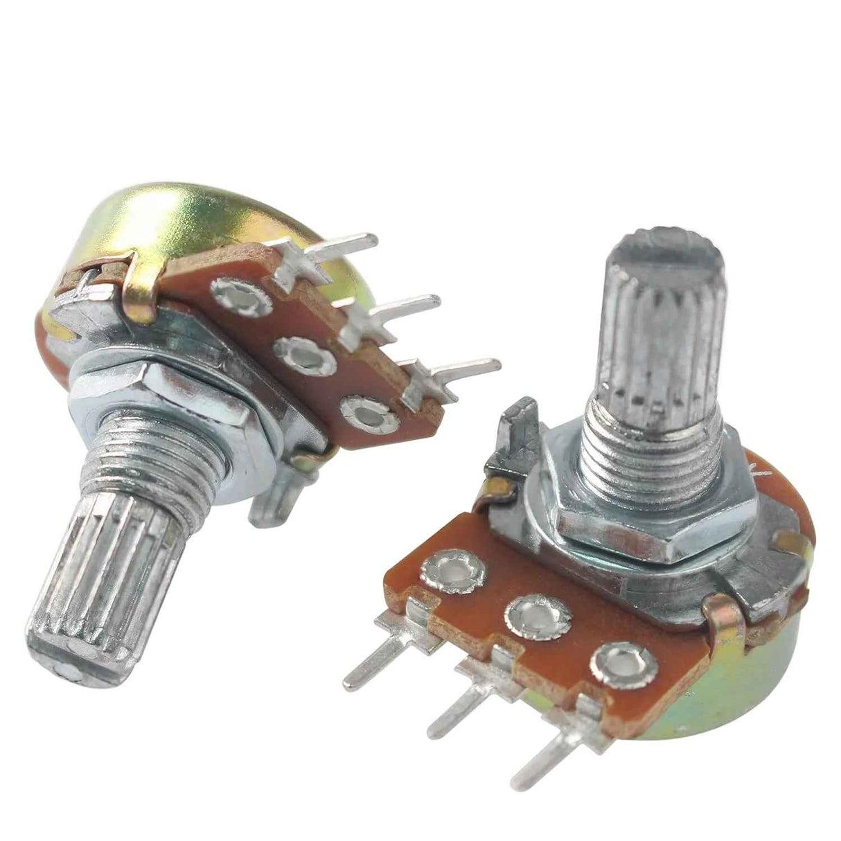 250k Ohm Variable Resistors 3-Pin 15mm Shaft Single-Joint Linear Potentiometer TekShack