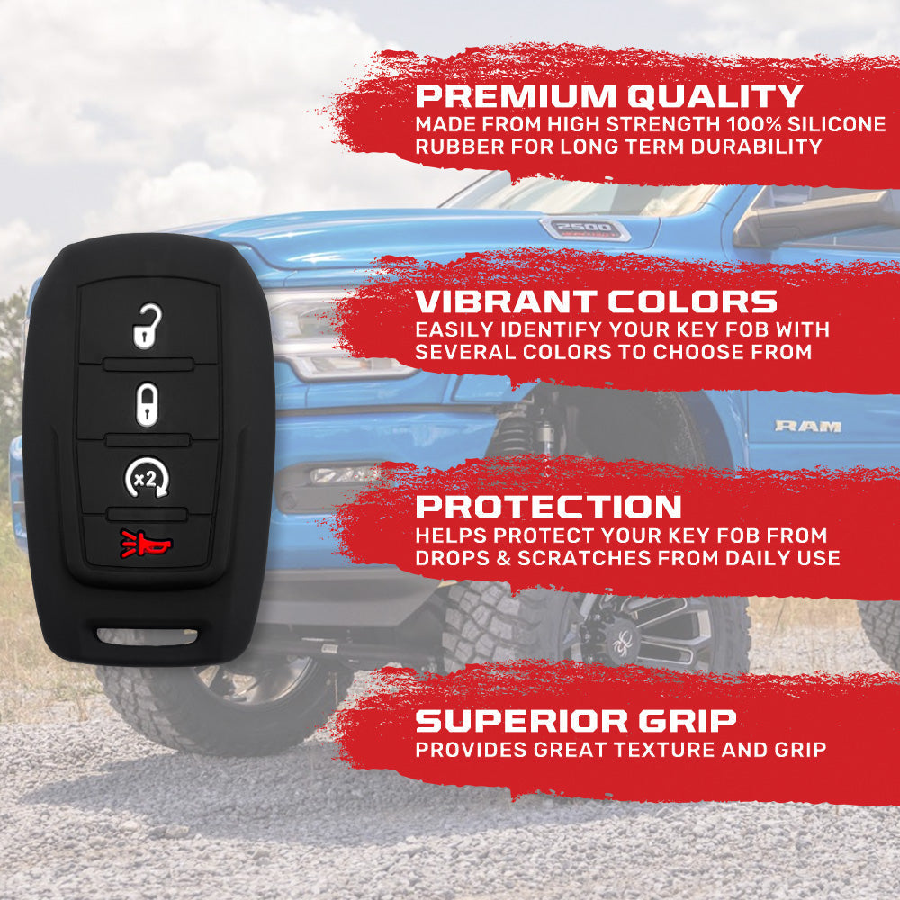 Dodge 19-26 RAM (1500, 2500, 3500) 1-Piece 100% Silicone Rubber Key Fob Cover - Multiple Colors RECON Dodge 19-26 RAM (1500, 2500, 3500) 1-Piece 100% Silicone Rubber Key Fob Cover - Multiple Colors Dodge 19-26 RAM (1500, 2500, 3500) 1-Piece 100% Silicone Rubber Key Fob Cover - Multiple Colors Dodge 19-26 RAM (1500, 2500, 3500) 1-Piece 100% Silicone Rubber Key Fob Cover - Multiple Colors Dodge 19-26 RAM (1500, 2500, 3500) 1-Piece 100% Silicone Rubber Key Fob Cover - Multiple Colors