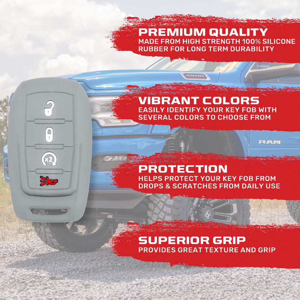 Dodge 19-26 RAM (1500, 2500, 3500) 1-Piece 100% Silicone Rubber Key Fob Cover - Multiple Colors RECON Dodge 19-26 RAM (1500, 2500, 3500) 1-Piece 100% Silicone Rubber Key Fob Cover - Multiple Colors Dodge 19-26 RAM (1500, 2500, 3500) 1-Piece 100% Silicone Rubber Key Fob Cover - Multiple Colors Dodge 19-26 RAM (1500, 2500, 3500) 1-Piece 100% Silicone Rubber Key Fob Cover - Multiple Colors Dodge 19-26 RAM (1500, 2500, 3500) 1-Piece 100% Silicone Rubber Key Fob Cover - Multiple Colors