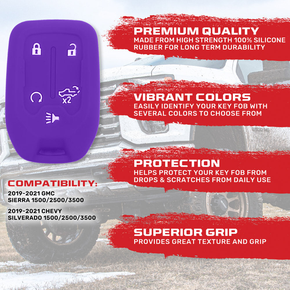 GMC & Chevy 19-21 Sierra & Silverado 1-Piece 100% Silicone Rubber Key Fob Cover - Multiple Colors RECON GMC & Chevy 19-21 Sierra & Silverado 1-Piece 100% Silicone Rubber Key Fob Cover - Multiple Colors GMC & Chevy 19-21 Sierra & Silverado 1-Piece 100% Silicone Rubber Key Fob Cover - Multiple Colors GMC & Chevy 19-21 Sierra & Silverado 1-Piece 100% Silicone Rubber Key Fob Cover - Multiple Colors GMC & Chevy 19-21 Sierra & Silverado 1-Piece 100% Silicone Rubber Key Fob Cover - Multiple Colors