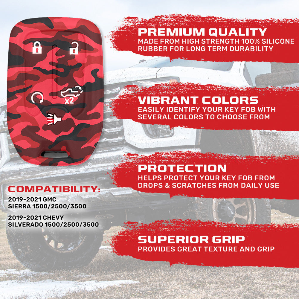 GMC & Chevy 19-21 Sierra & Silverado 1-Piece 100% Silicone Rubber Key Fob Cover - Multiple Colors RECON GMC & Chevy 19-21 Sierra & Silverado 1-Piece 100% Silicone Rubber Key Fob Cover - Multiple Colors GMC & Chevy 19-21 Sierra & Silverado 1-Piece 100% Silicone Rubber Key Fob Cover - Multiple Colors GMC & Chevy 19-21 Sierra & Silverado 1-Piece 100% Silicone Rubber Key Fob Cover - Multiple Colors GMC & Chevy 19-21 Sierra & Silverado 1-Piece 100% Silicone Rubber Key Fob Cover - Multiple Colors
