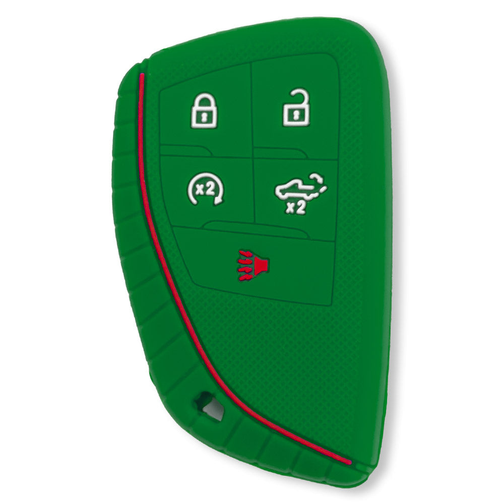 GMC & Chevy 22-26 Sierra & Silverado 1-Piece 100% Silicone Rubber Key Fob Cover - Multiple Colors
