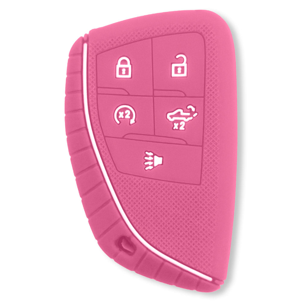 GMC & Chevy 22-25 Sierra & Silverado 1-Piece 100% Silicone Rubber Key Fob Cover - Multiple Colors