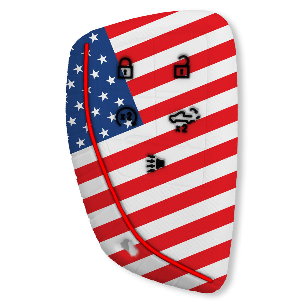 GMC & Chevy 22-26 Sierra & Silverado 1-Piece 100% Silicone Rubber Key Fob Cover - Multiple Colors