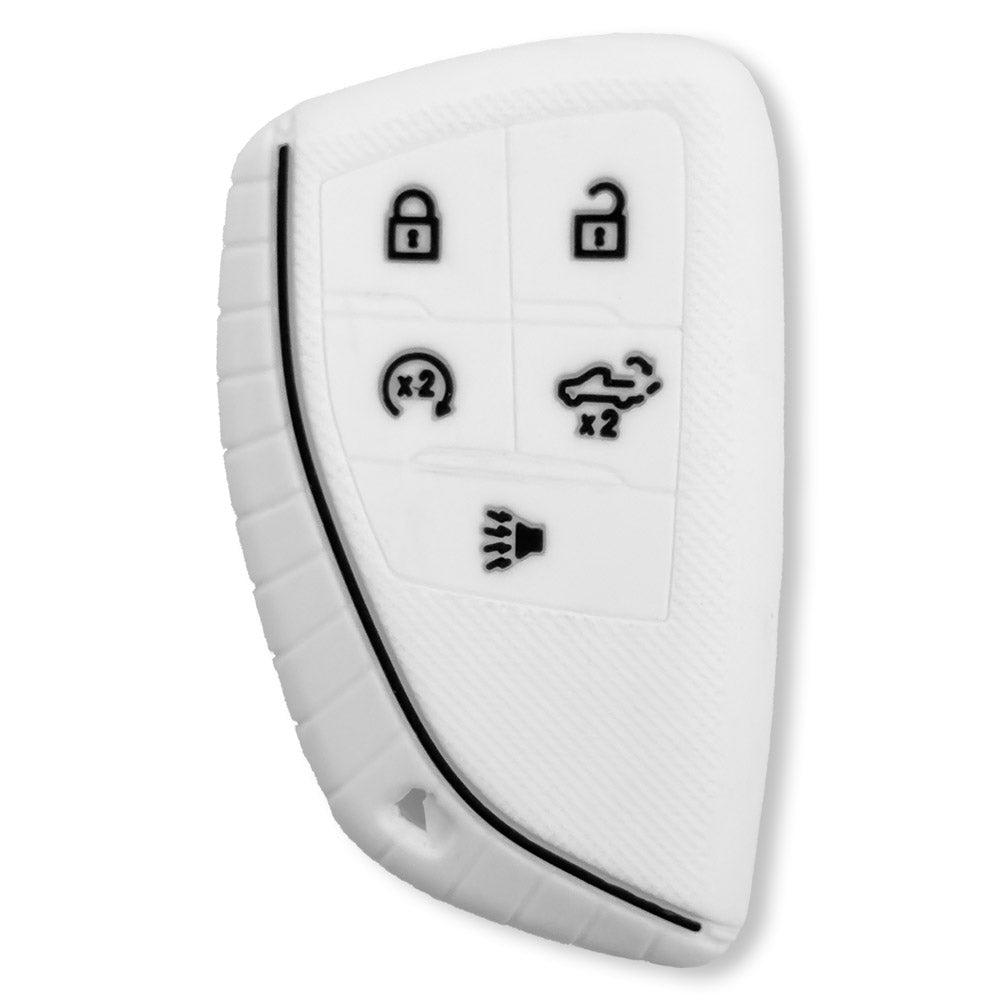 GMC & Chevy 22-25 Sierra & Silverado 1-Piece 100% Silicone Rubber Key Fob Cover - Multiple Colors