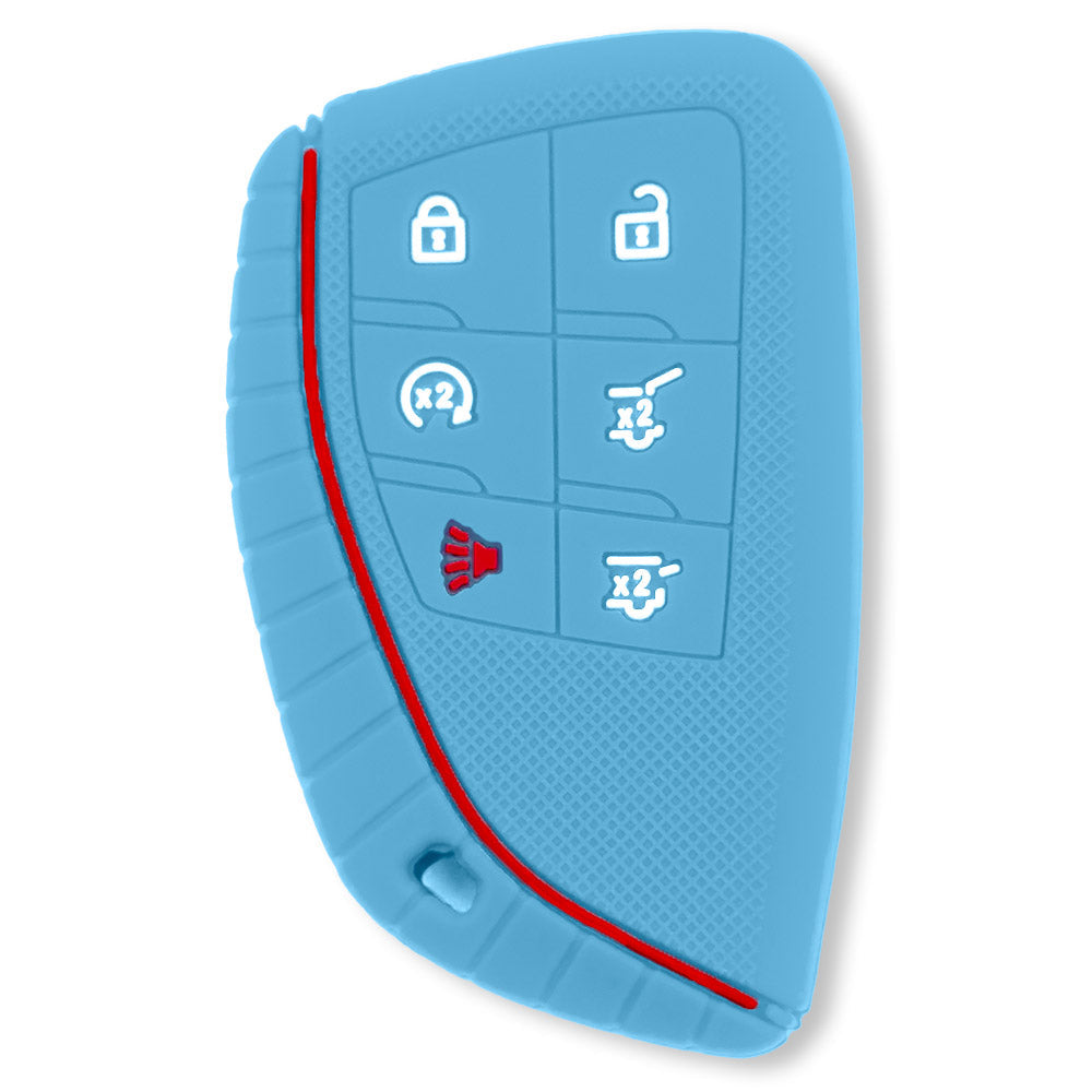GMC 21-26 Yukon, XL, Denali & 22-26 Hummer EV & Chevy 21-26 Tahoe/Suburban 100% Silicone Rubber Key Fob Cover Premium Quality - Multiple Colors