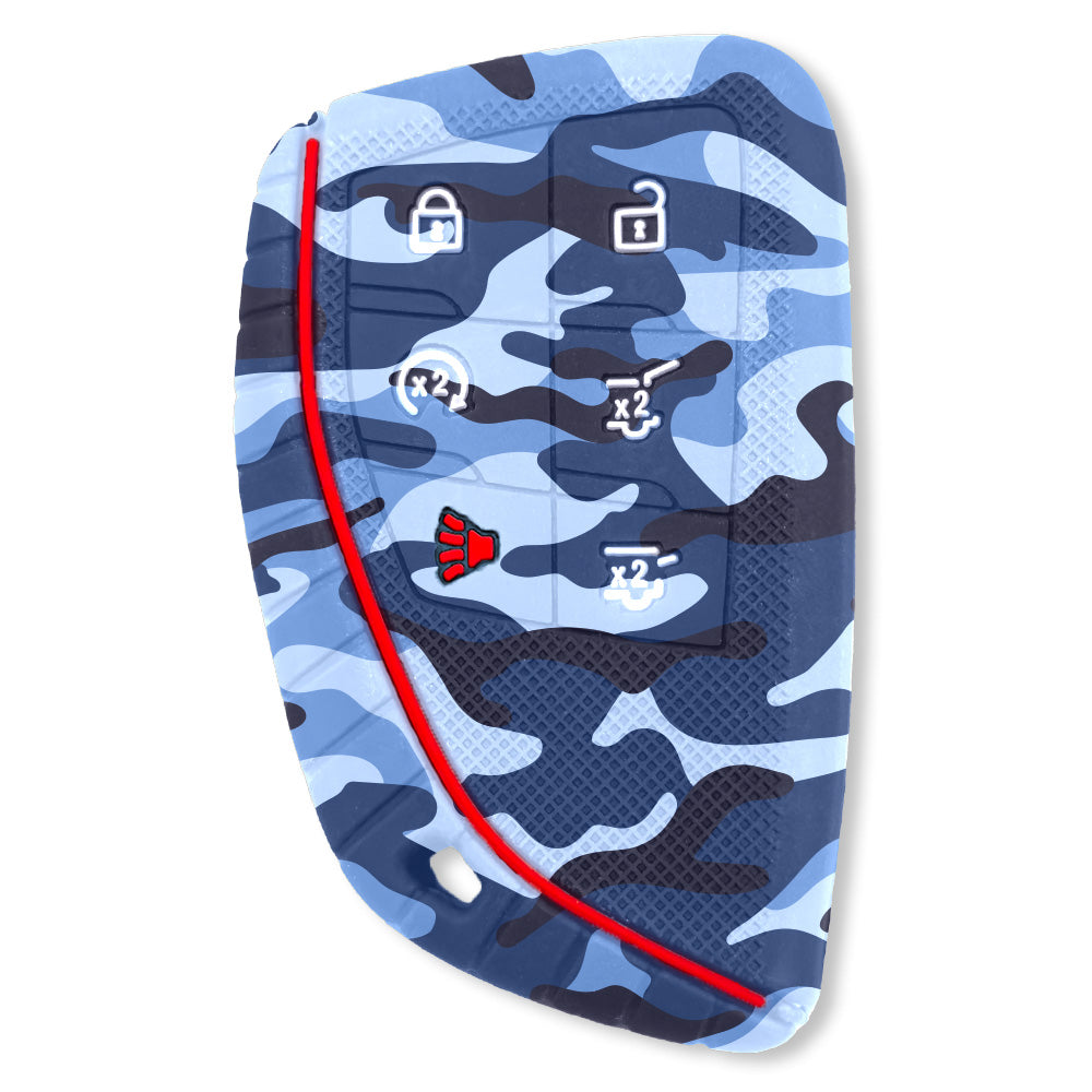 GMC 21-26 Yukon, XL, Denali & 22-26 Hummer EV & Chevy 21-26 Tahoe/Suburban 100% Silicone Rubber Key Fob Cover Premium Quality - Multiple Colors