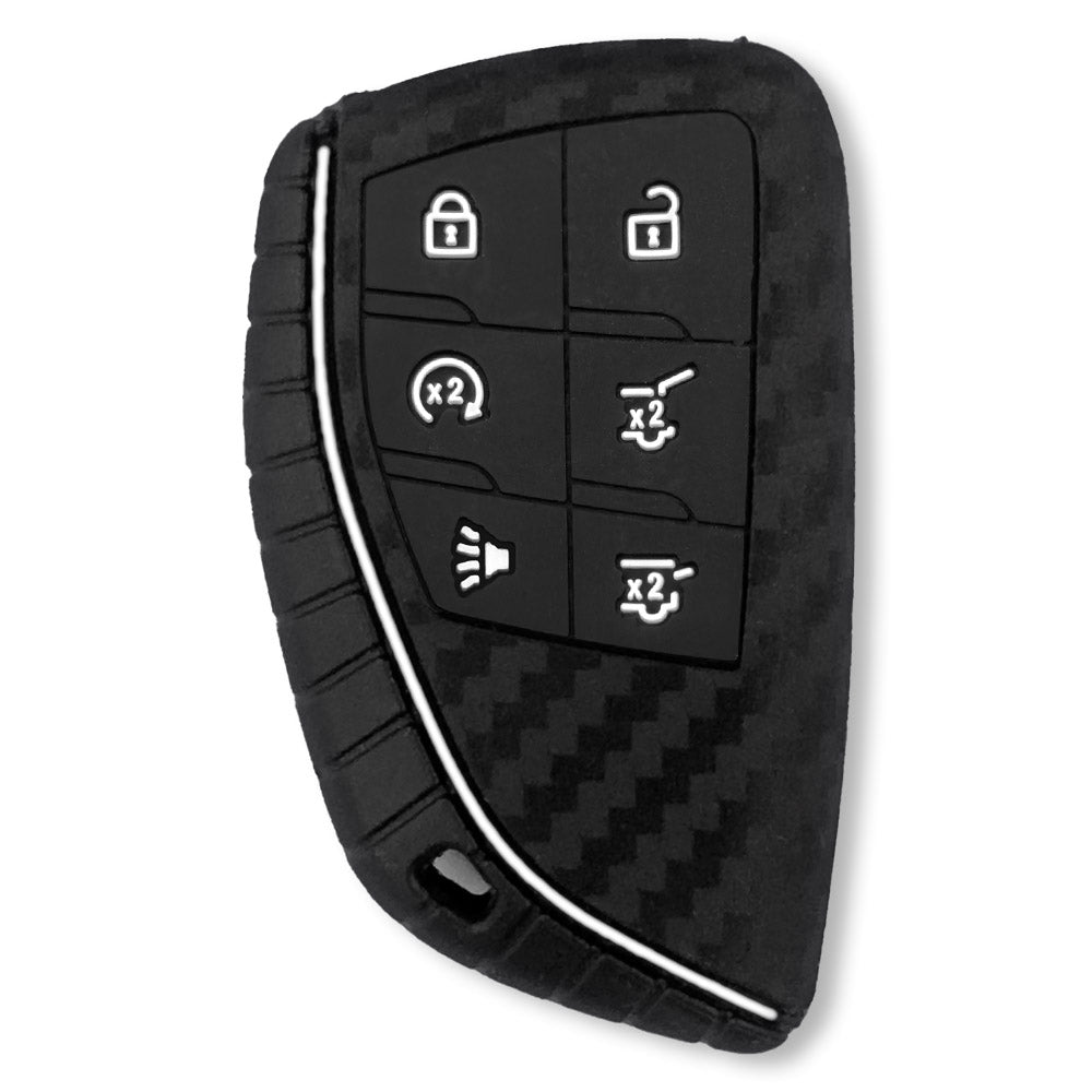 GMC 21-26 Yukon, XL, Denali & 22-26 Hummer EV & Chevy 21-26 Tahoe/Suburban 100% Silicone Rubber Key Fob Cover Premium Quality - Multiple Colors