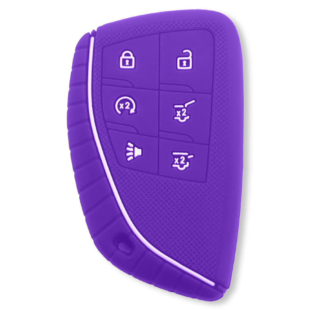 GMC 21-26 Yukon, XL, Denali & 22-26 Hummer EV & Chevy 21-26 Tahoe/Suburban 100% Silicone Rubber Key Fob Cover Premium Quality - Multiple Colors