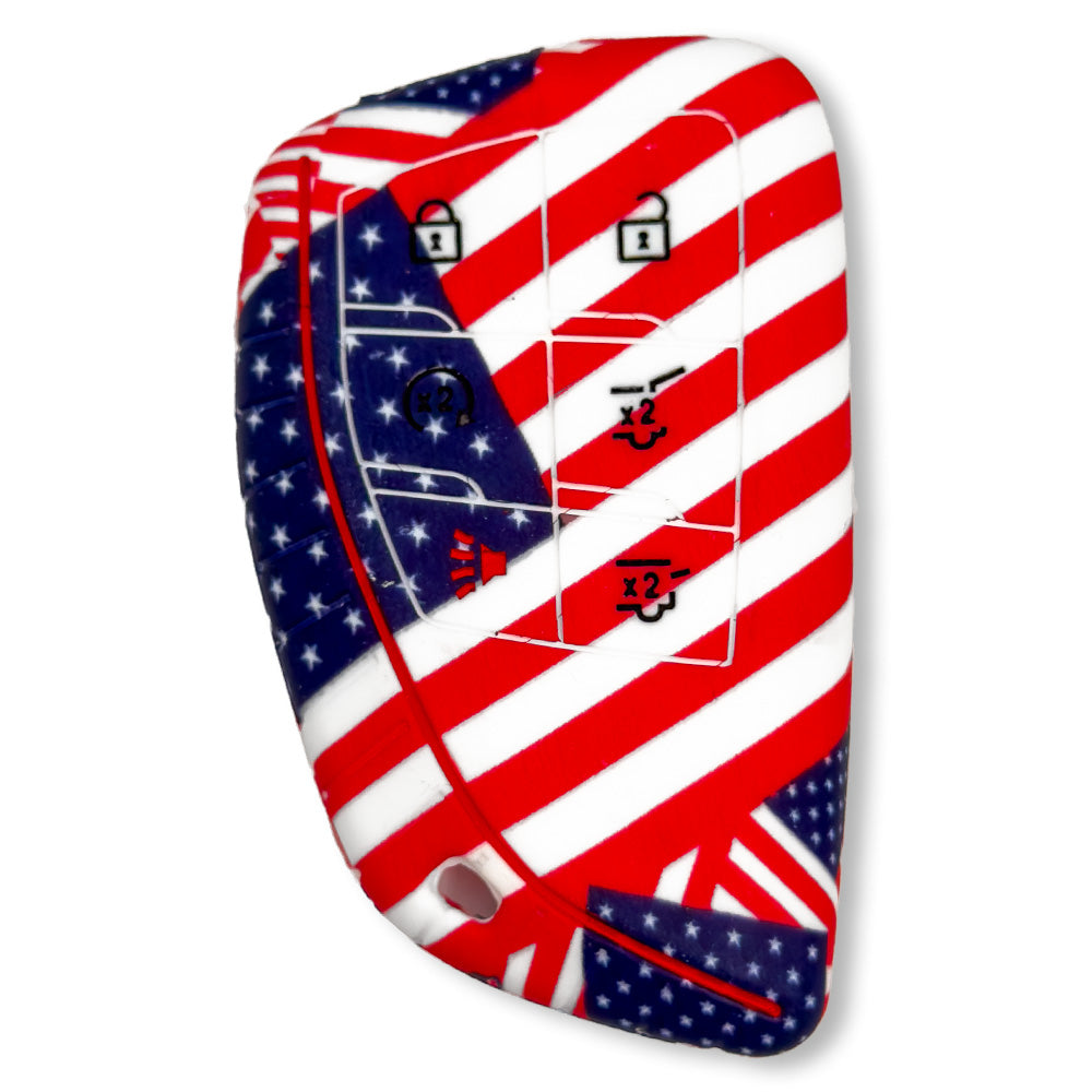 GMC 21-26 Yukon, XL, Denali & 22-26 Hummer EV & Chevy 21-26 Tahoe/Suburban 100% Silicone Rubber Key Fob Cover Premium Quality - Multiple Colors