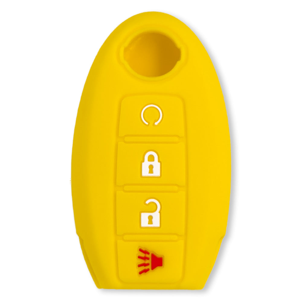 Nissan 16-26 Titan & Frontier 1-Piece 100% Silicone Rubber 3-Button & 4-Button Key Fob Cover - Multiple Colors