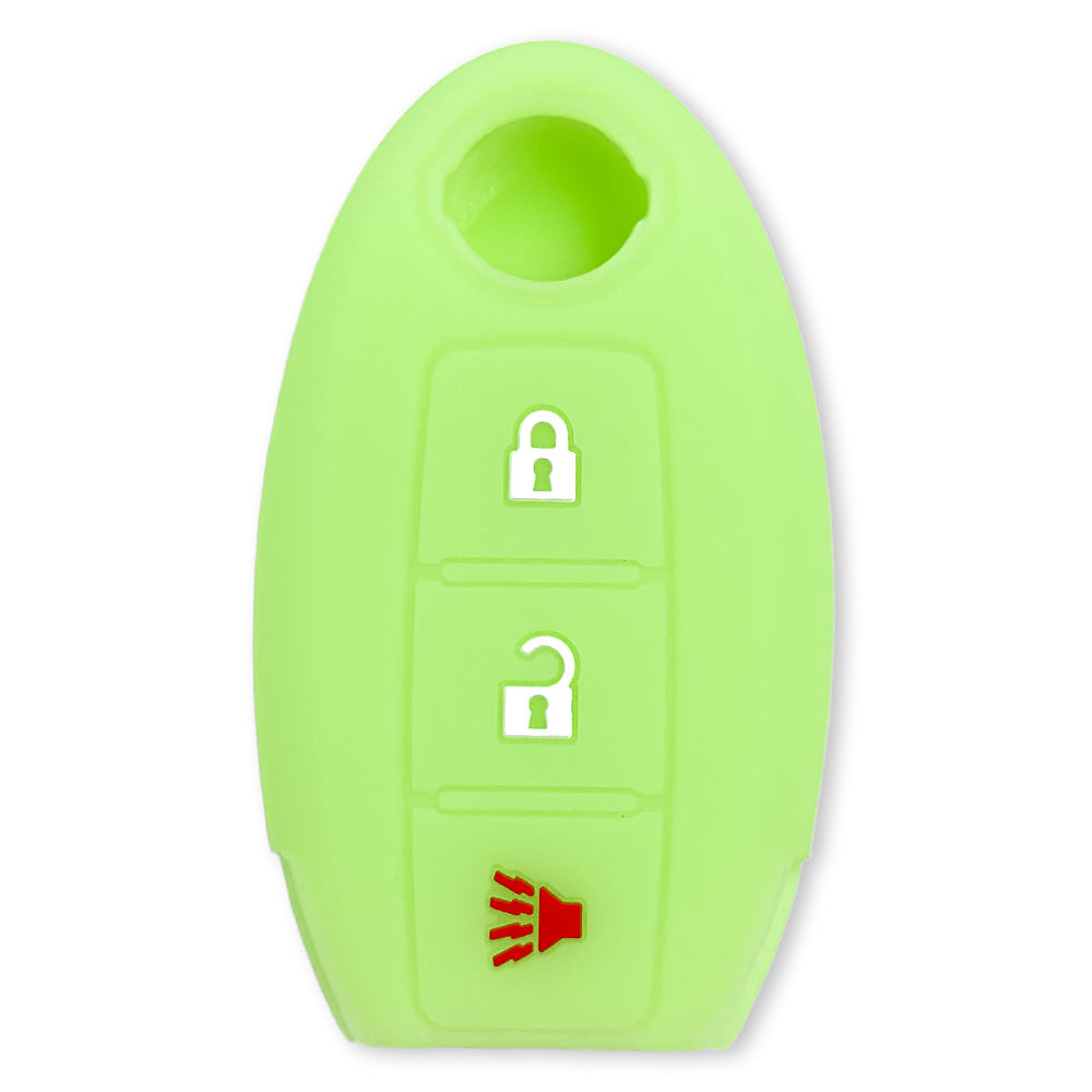 Nissan 16-26 Titan & Frontier 1-Piece 100% Silicone Rubber 3-Button & 4-Button Key Fob Cover - Multiple Colors