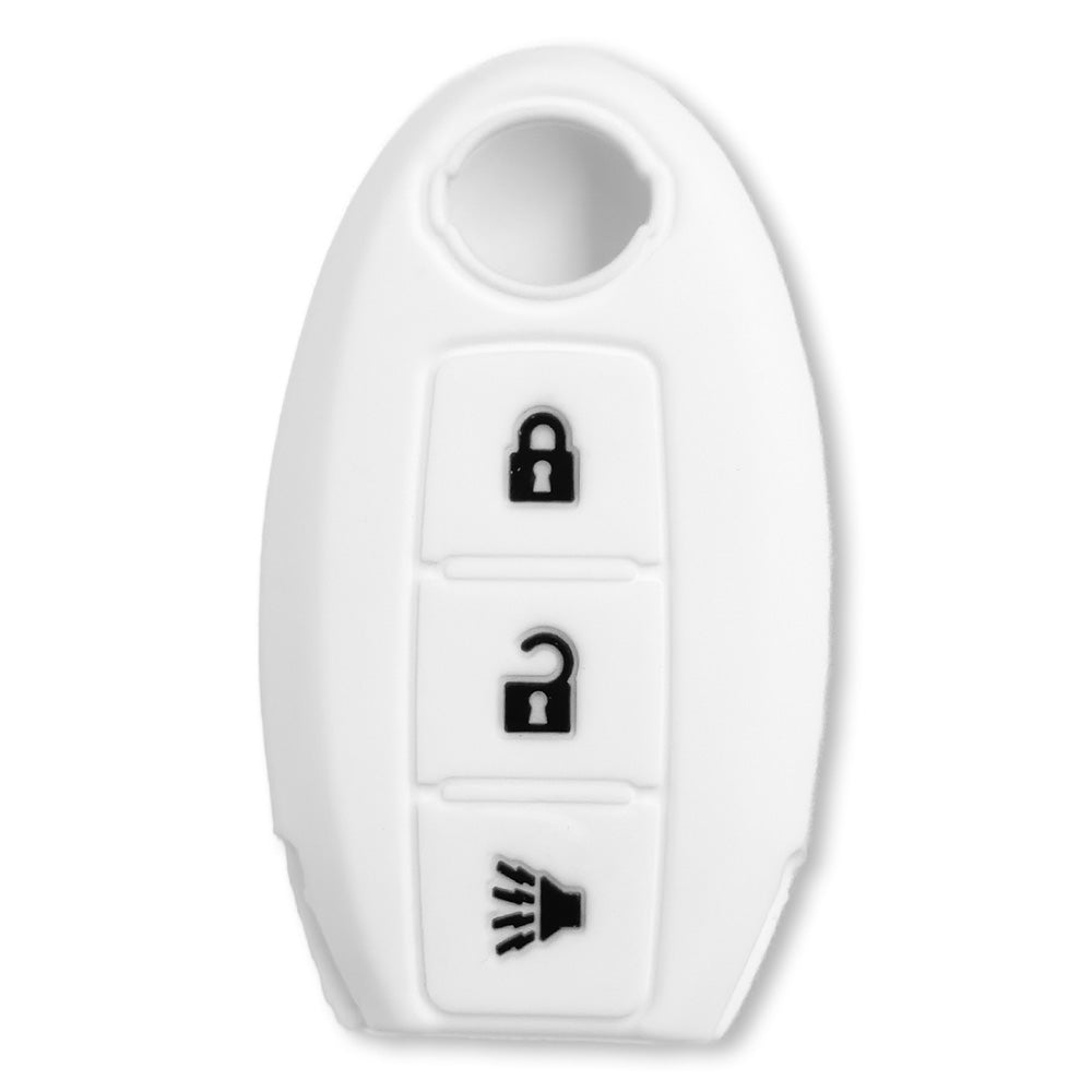 Nissan 16-26 Titan & Frontier 1-Piece 100% Silicone Rubber 3-Button & 4-Button Key Fob Cover - Multiple Colors