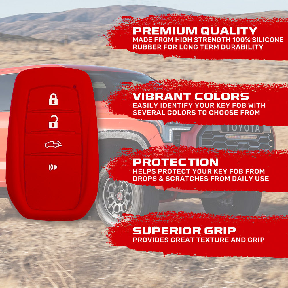 Toyota 21-26 Tundra & Tacoma 1-Piece 100% Silicone Rubber Key Fob Cover - Multiple Colors RECON Toyota 21-26 Tundra & Tacoma 1-Piece 100% Silicone Rubber Key Fob Cover - Multiple Colors Toyota 21-26 Tundra & Tacoma 1-Piece 100% Silicone Rubber Key Fob Cover - Multiple Colors Toyota 21-26 Tundra & Tacoma 1-Piece 100% Silicone Rubber Key Fob Cover - Multiple Colors Toyota 21-26 Tundra & Tacoma 1-Piece 100% Silicone Rubber Key Fob Cover - Multiple Colors