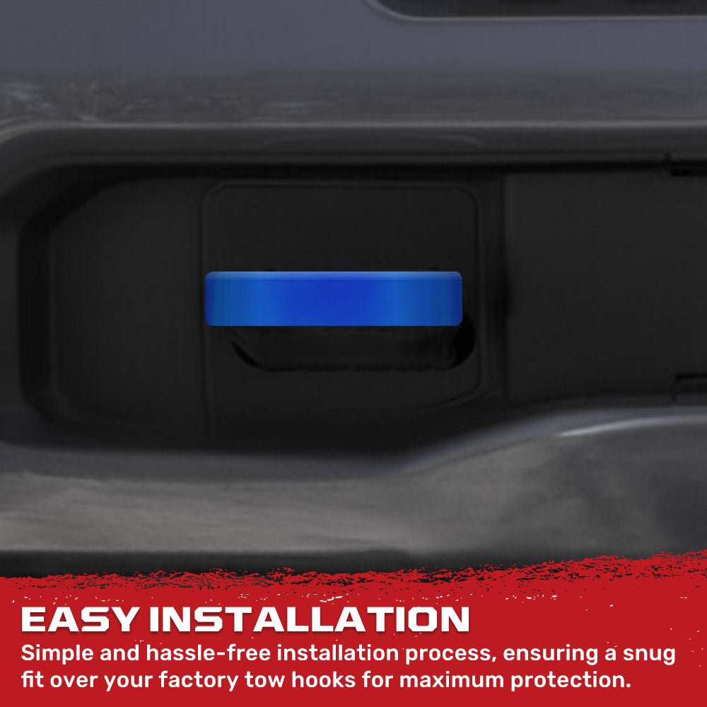 Dodge 19-26 RAM 1500 Tow Hook Covers 2-Piece Set of Silicone Covers Standard & LED Options - Multiple Colors